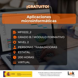 Curso de Aplicaciones microinformáticas para trabajadores - Link Formación