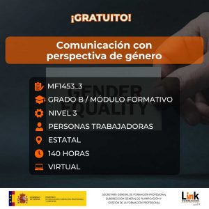 Curso de Comunicación con perspectiva de género para trabajadores - Link Formación