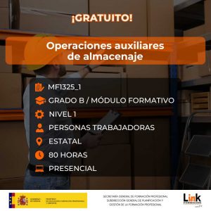 Curso de Operaciones auxiliares de almacenaje para trabajadores - Link Formación