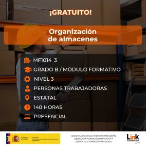 Curso de Organización de almacenes para trabajadores - Link Formación