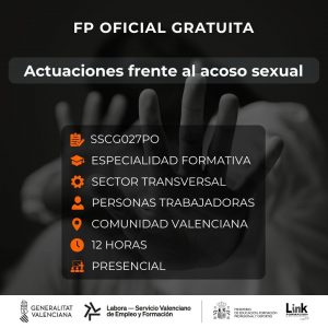 Curso de Actuaciones frente al acoso sexual para trabajadores - Link Formación