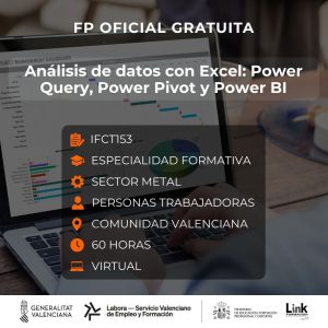 Curso de Análisis de datos con Excel para trabajadores - Link Formación