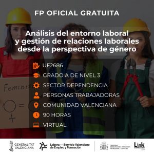 Curso de Análisis del entorno laboral y gestión de relaciones laborales desde la perspectiva de género para trabajadores - Link Formación