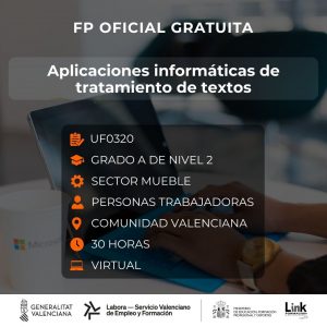 Curso de Aplicaciones informáticas de tratamiento de textos para trabajadores - Link Formación