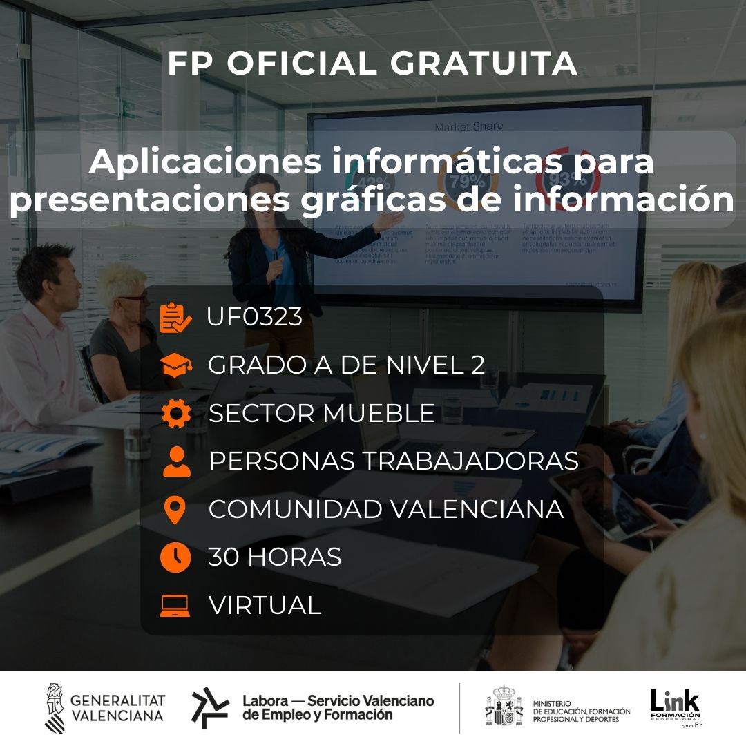 Curso de Aplicaciones informáticas para presentaciones gráficas de información para trabajadores - Link Formación
