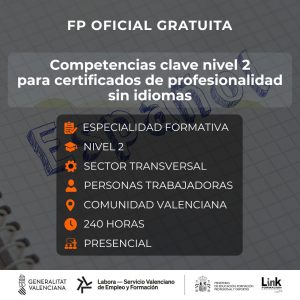 Curso de Competencias clave nivel 2 para trabajadores - Link Formación