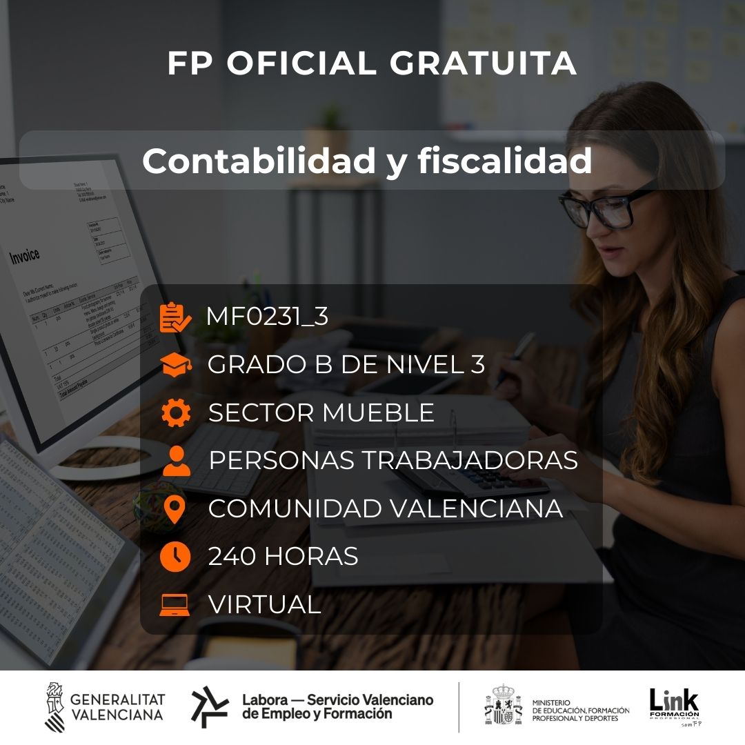 Curso de Contabilidad y fiscalidad para trabajadores - Link Formación