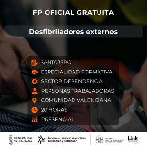 Curso de Desfibriladores externos para trabajadores - Link Formación