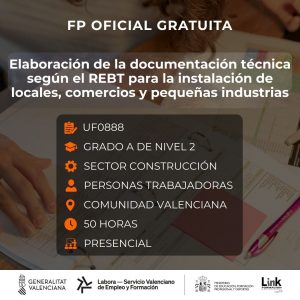 Curso de Elaboración de la documentación técnica según el REBT para la instalación de locales, comercios y pequeñas industrias para trabajadores - Link Formación