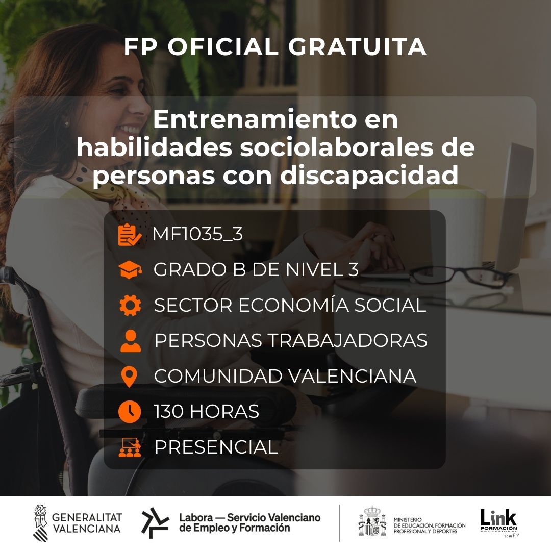 Curso de Entrenamiento en habilidades sociolaborales de personas con discapacidad para trabajadores - Link Formación
