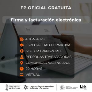 Curso de Firma y facturación electrónica para trabajadores - Link Formación