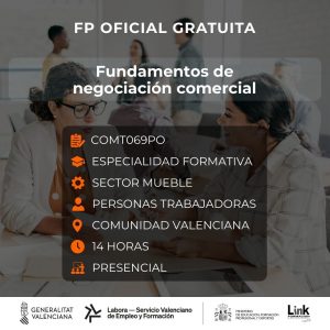 Curso de Fundamentos de negociación comercial para trabajadores - Link Formación