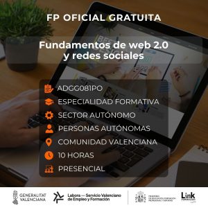 Curso de Fundamentos de web 2.0 y redes sociales para autónomos - Link Formación