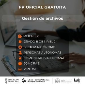 Curso de Gestión de archivos para autónomos - Link Formación