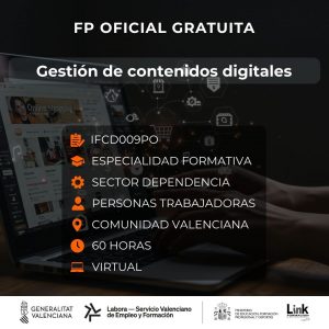 Curso de Gestión de contenidos digitales para trabajadores - Link Formación