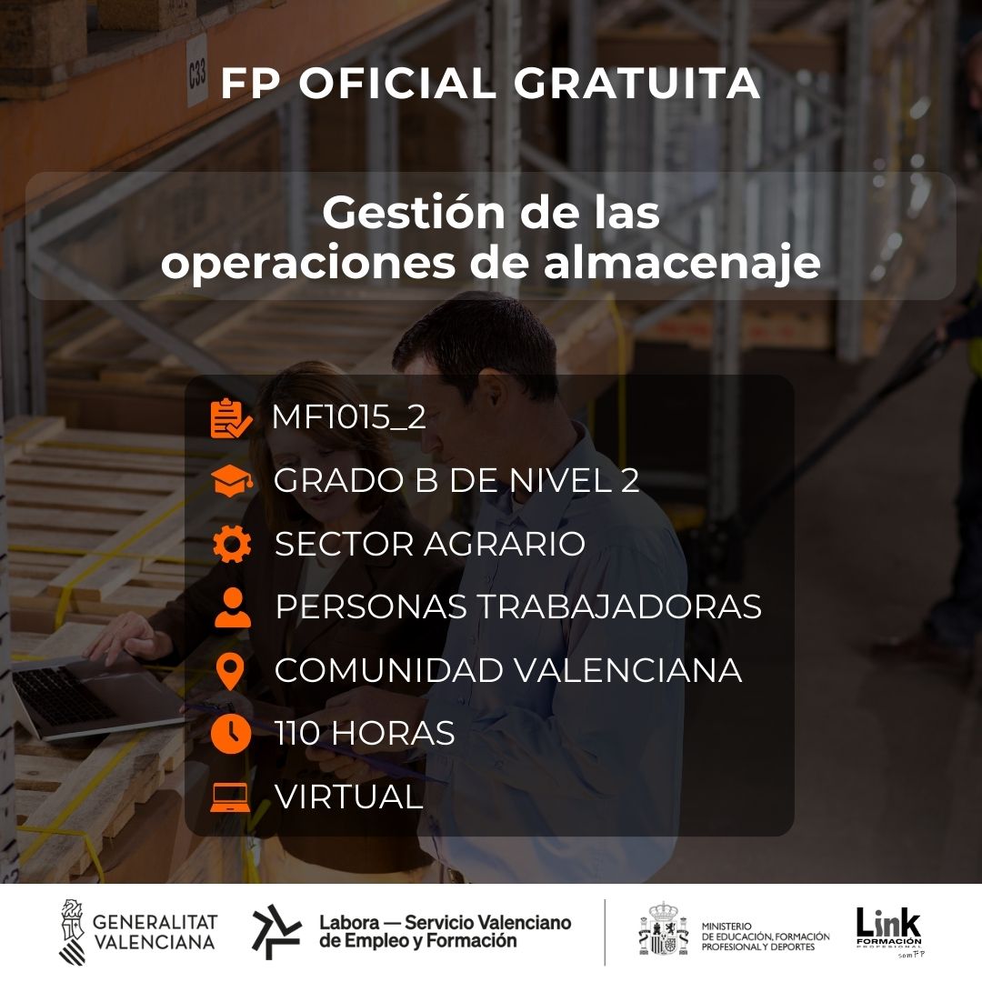 Curso de Gestión de las operaciones de almacenaje para trabajadores - Link Formación