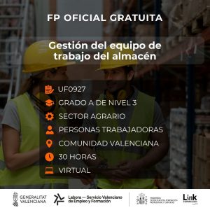 Curso de Gestión del equipo de trabajo del almacén para trabajadores - Link Formación