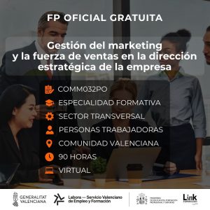 Curso de Gestión del marketing y la fuerza de ventas para trabajadores - Link Formación