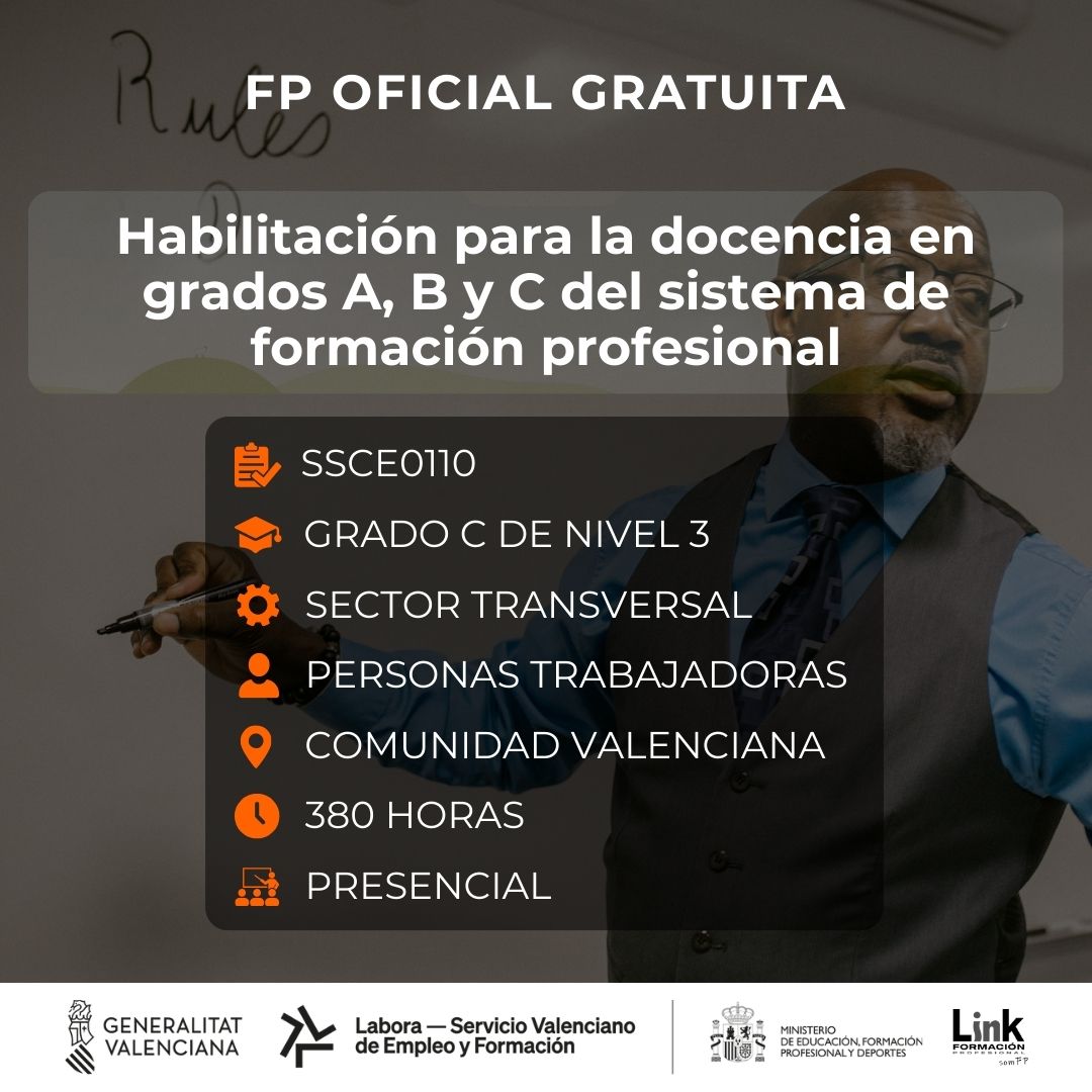 Curso de Habilitación para la docencia para trabajadores - Link Formación