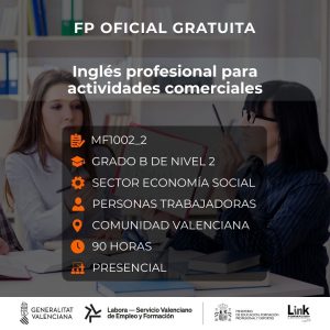 Curso de Inglés profesional para actividades comerciales para trabajadores - Link Formación