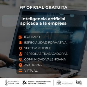 Curso de Inteligencia artificial aplicada a la empresa para trabajadores - Link Formación