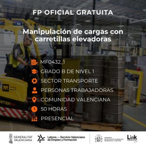 Curso de Manipulación de cargas con carretillas elevadoras para trabajadores - Link Formación