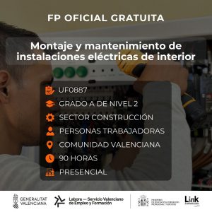 Curso de Montaje y mantenimiento de instalaciones eléctricas de interior para trabajadores - Link Formación