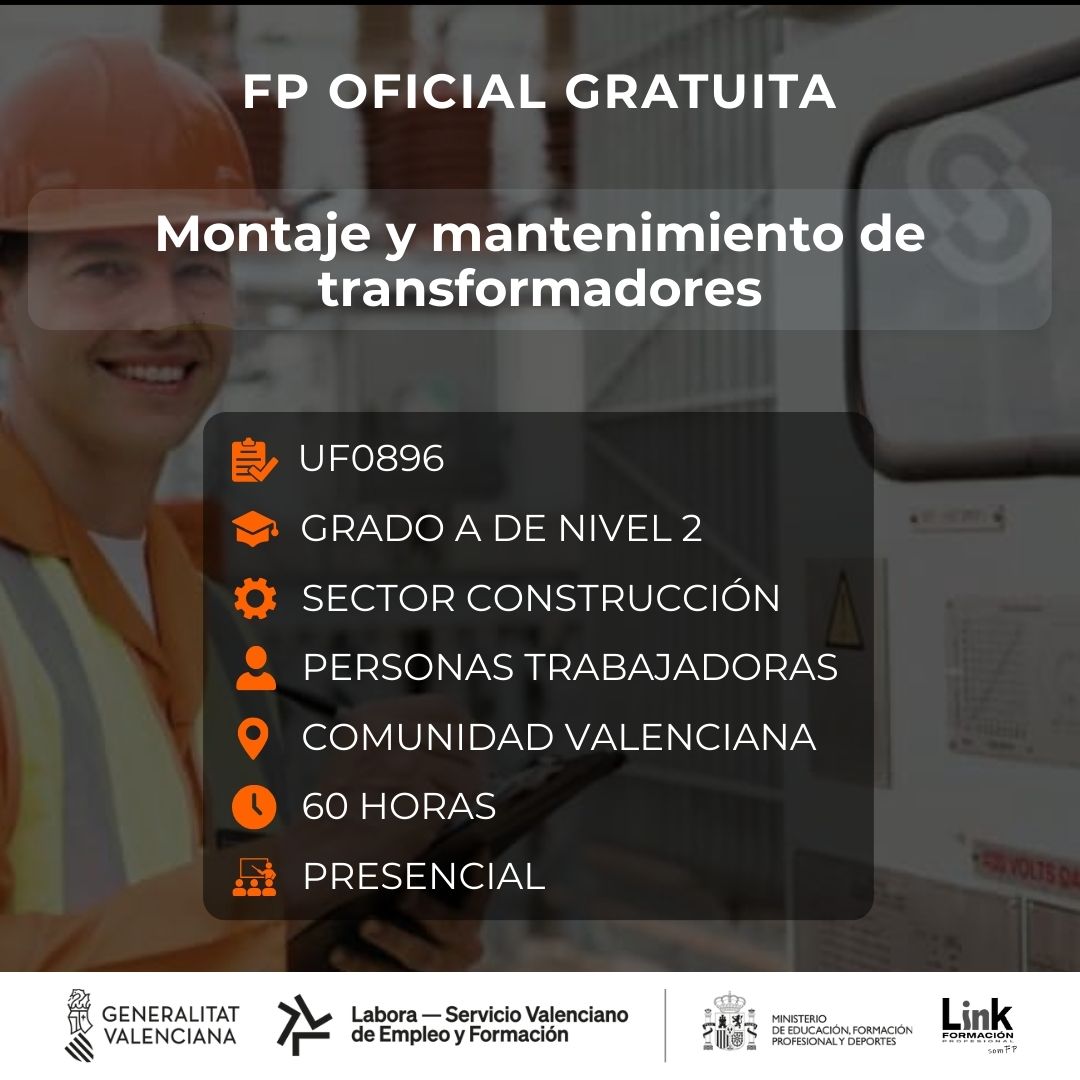Curso de Montaje y mantenimiento de transformadores para trabajadores - Link Formación