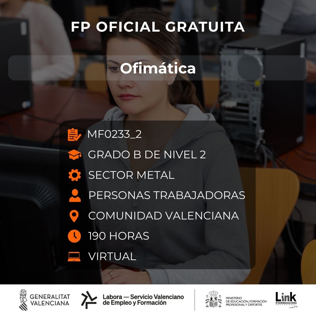Curso de Ofimática para trabajadores - Link Formación