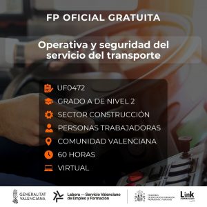 Curso de Operativa y seguridad del servicio del transporte para trabajadores - Link Formación