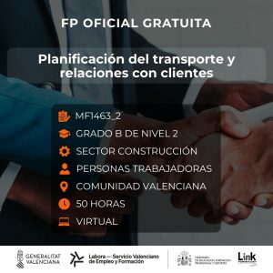 Curso de Planificación del transporte y relaciones con clientes para trabajadores - Link Formación