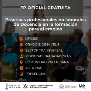 Curso de Docencia en la formación para el empleo para trabajadores - Link Formación