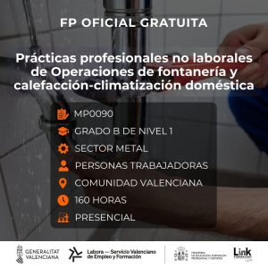 Curso de Operaciones de fontanería y calefacción-climatización doméstica para trabajadores - Link Formación
