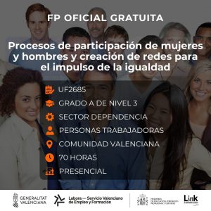 Curso de Procesos de participación de mujeres y hombres y creación de redes para el impulso de la igualdad para trabajadores - Link Formación