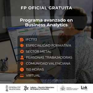 Curso de Programa avanzado en Business Analytics para trabajadores - Link Formación