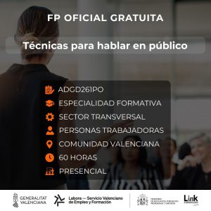 Curso de Técnicas para hablar en público para trabajadores - Link Formación