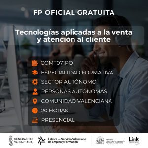 Curso de Tecnologías aplicadas a la venta y atención al cliente para autónomos - Link Formación