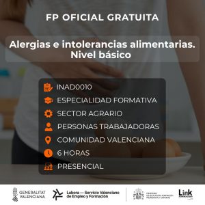 Curso de Alergias e intolerancias alimentarias para trabajadores - Link Formación