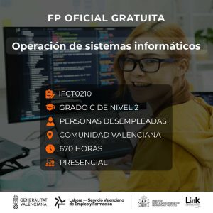 Curso de Operación de sistemas informáticos para desempleados - Link Formación