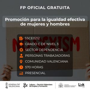 Curso de Promoción para la igualdad para trabajadores - Link Formación