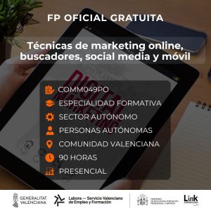 Curso de Técnicas de marketing online para autónomos - Link Formación
